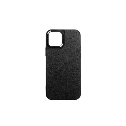 Bőr hatású telefontok iPhone 12 Mini YooUp fekete