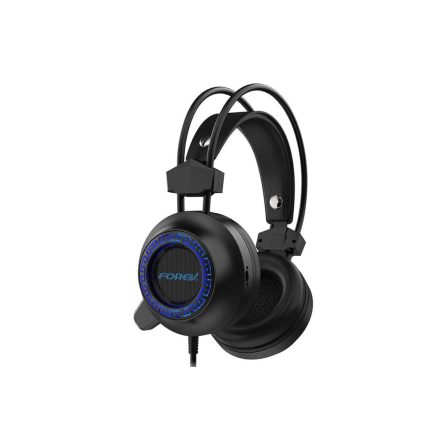 Vezetékes fejhallgató, headset 3,5 mm-es Jack csatlakozóval Forev FV-G93 Gamer fekete