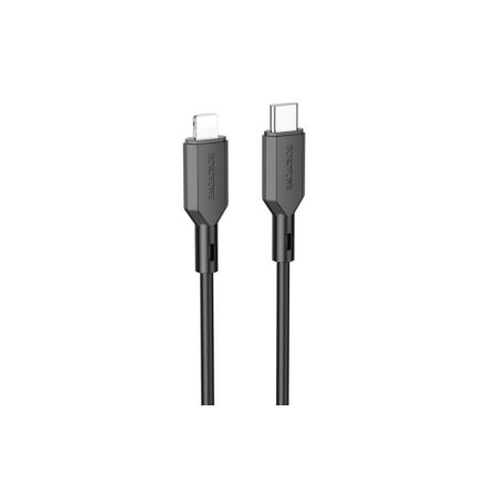 Töltő és adatkábel Type-C/Lightning csatlakozóval 1 méter PD 20W Borofone BX70 fekete