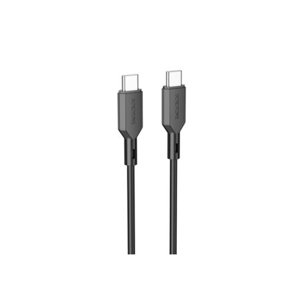 Töltő és adatkábel Type-C/Type-C csatlakozóval 60W 3A 1 méter Borofone BX70 fekete