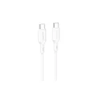 Töltő és adatkábel Type-C/Type-C csatlakozóval 60W 3A 1 méter Borofone BX70 fehér