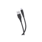 Töltő és adatkábel Lightning csatlakozóval 3A 1 méter Jokade JA010 Zhizun fekete