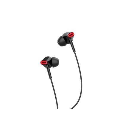 Vezetékes fülhallgató, headset 3,5 mm-es Jack csatlakozóval Jokade JD004 fekete