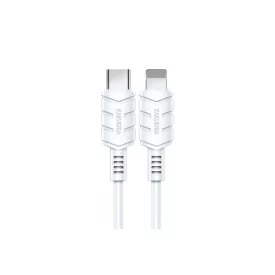   Töltő és adatkábel Type-C/Lightning csatlakozóval PD 20W 1.2 méter Kakusiga KSC-710 fehér