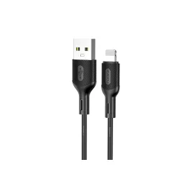   Töltő és adatkábel Lightning csatlakozóval 3.2A 1.2 méter Kakusiga KSC-535 fekete