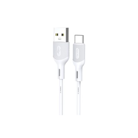 Töltő és adatkábel USB/Type-C csatlakozóval 3A 1 méter Kakusiga KSC-535 fehér