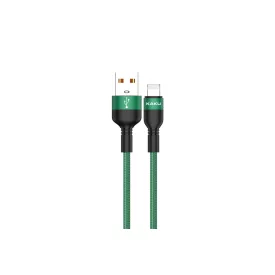   Töltő és adatkábel Lightning csatlakozóval 3.2A 1.2 méter Kakusiga KSC-431 zöld