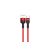 Töltő és adatkábel USB/Type-C csatlakozóval 3A 1.2 méter Kakusiga KSC-431 piros