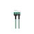 Töltő és adatkábel USB/Type-C csatlakozóval 3A 1.2 méter Kakusiga KSC-431 zöld