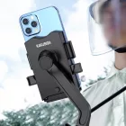 Motorkerékpár visszapillantójára rögzíthető telefontartó Kakusiga KSC-725 fekete
