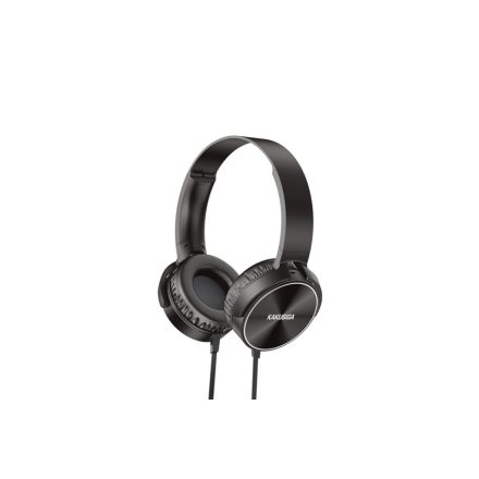 Vezetékes fejhallgató, headset 3,5 mm-es Jack csatlakozóval Kakusiga KSC-703 fekete