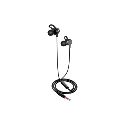 Vezetékes fülhallgató, headset 3,5 mm-es Jack csatlakozóval Kakusiga KSC-705 fekete
