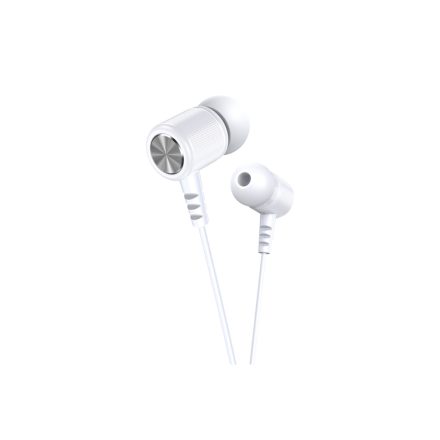 Vezetékes fülhallgató, headset 3,5 mm-es Jack csatlakozóval Kakusiga KSC-666 fehér