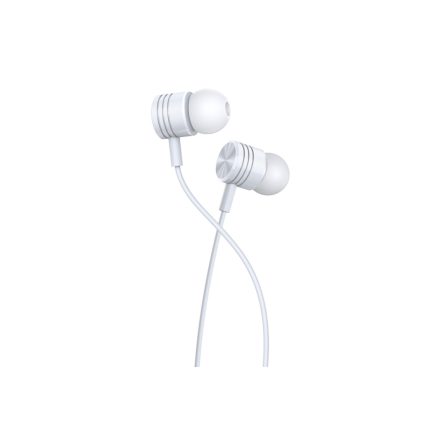 Vezetékes fülhallgató, headset 3,5 mm-es Jack csatlakozóval Kakusiga KSC-665 fehér