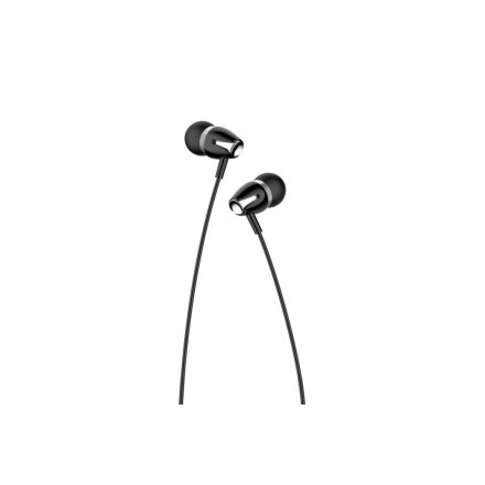 Vezetékes fülhallgató, headset 3,5 mm-es Jack csatlakozóval Kakusiga KSC-466 fekete