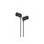 Vezetékes fülhallgató, headset 3,5 mm-es Jack csatlakozóval Kakusiga KSC-292 fekete
