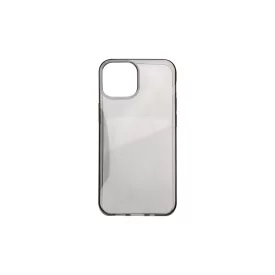   TPU 1.3 mm vastag telefontok iPhone 14 6.1 colos füst színű fekete kerettel