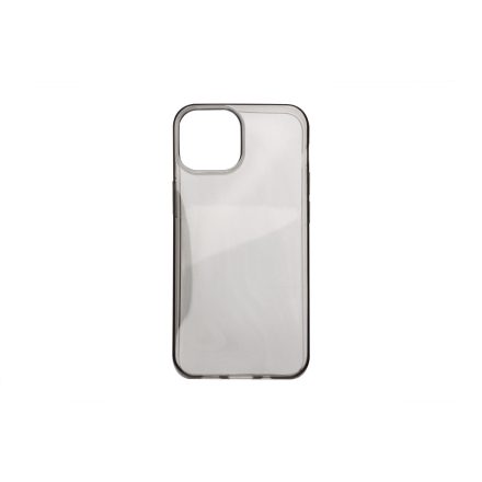 TPU 1.3 mm vastag telefontok iPhone 14 6.1 colos füst színű fekete kerettel