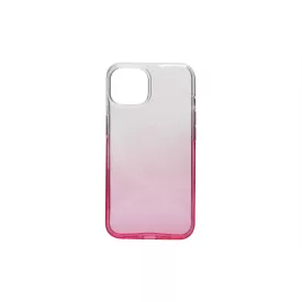   Színátmenetes csillogós Tpu telefontok iPhone 14 Plus 6.7 colos narancs