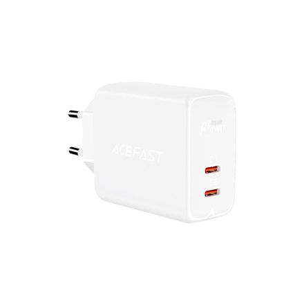 Hálózati Gyorstöltő dupla Type-C portos Acefast A9 (PD) Max. 40W fehér