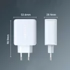 Acefast A9 40W PD dupla C töltő fehér