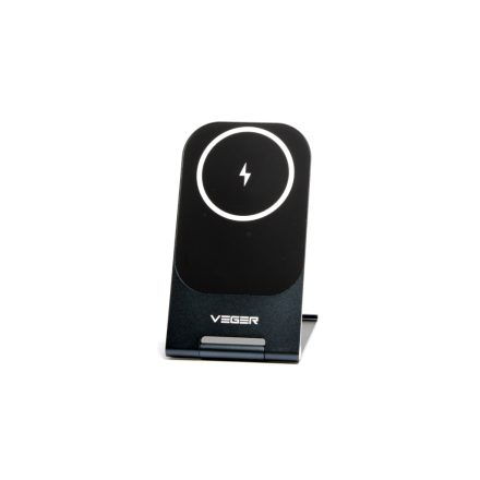 Veger Y56 Wireless Gyorstöltő és Mágneses asztali Telefontartó fekete