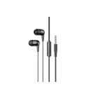 Vezetékes fülhallgató, headset 3,5 mm-es Jack csatlakozóval Hoco M97 Enjoy fekete