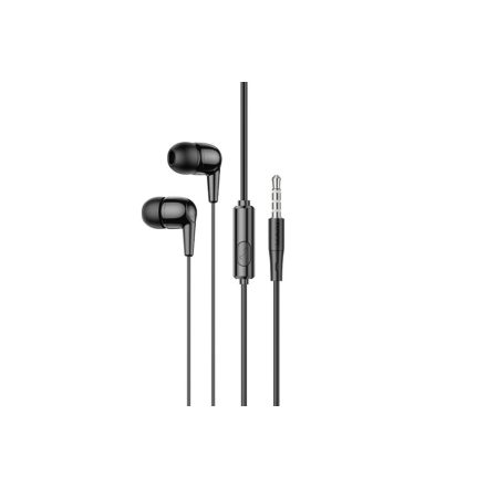 Vezetékes fülhallgató, headset 3,5 mm-es Jack csatlakozóval Hoco M97 Enjoy fekete