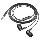Vezetékes fülhallgató, headset 3,5 mm-es Jack csatlakozóval Hoco M97 Enjoy fekete