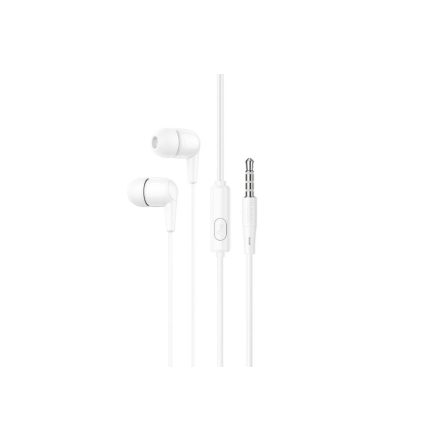 Vezetékes fülhallgató, headset 3,5 mm-es Jack csatlakozóval Hoco M97 Enjoy fehér