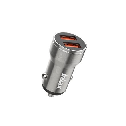 Dupla portos autóstöltő 3.1A Inkax CC-44 szürke