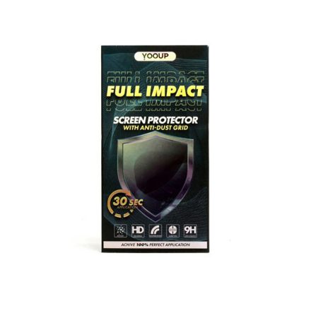 Karc és ütésálló fólia fekete kerettel Samsung Galaxy A52 A525F/A52 5G A526B/A52S 5G A528B  Yooup Full Impact