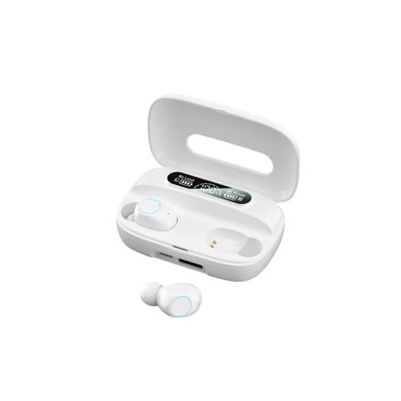 Bluetooth fülhallgató, stereo headset M9 TWS fehér