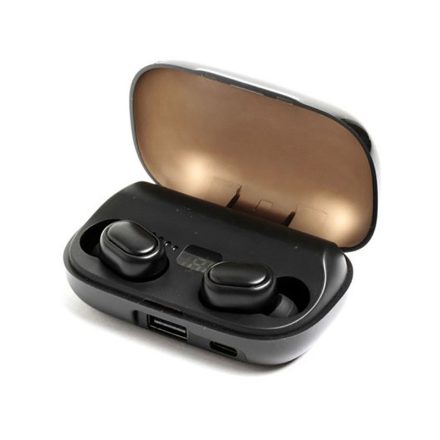 Bluetooth fülhallgató, headset T11 TWS fekete