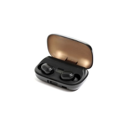 Bluetooth fülhallgató, headset T11 TWS fekete