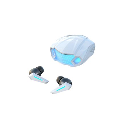 Bluetooth fülhallgató, headset M5 Gamer TWS fehér