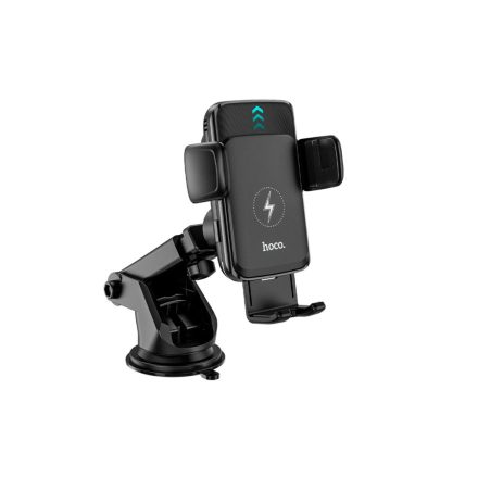 Wireless töltős autós telefontartó Hoco S35 Smart Alignment fekete