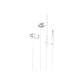   Vezetékes fülhallgató, headset 3,5 mm-es Jack csatlakozóval Borofone BM70 Rich fehér