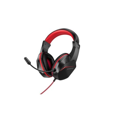 Vezetékes fejhallgató, headset 3,5 mm-es Jack csatlakozóval Borofone BO104 Phantom piros