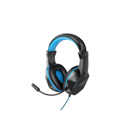 Vezetékes fejhallgató, headset 3,5 mm-es Jack csatlakozóval Borofone BO104 Phantom kék