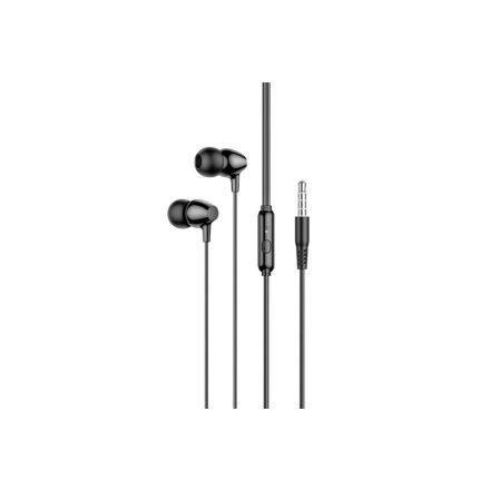 Vezetékes fülhallgató, headset 3,5 mm-es Jack csatlakozóval Hoco M94 Universal fekete