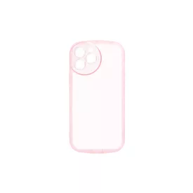   Lekerekített átlátszó TPU telefontok iPhone 12 6.1 colos YooUp Rounded Transparent pink