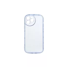   Lekerekített átlátszó TPU telefontok iPhone 12 6.1 colos YooUp Rounded Transparent kék