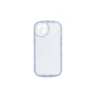 Lekerekített átlátszó TPU telefontok iPhone 13 Mini 5.4 colos YooUp Rounded Transparency kék