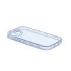 Lekerekített átlátszó TPU telefontok iPhone 13 Mini 5.4 colos YooUp Rounded Transparency kék