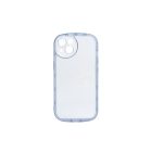 Lekerekített átlátszó TPU telefontok iPhone 13 6.1 colos YooUp Rounded Transparency kék