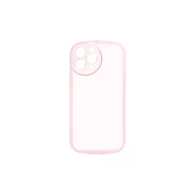   Lekerekített átlátszó TPU telefontok iPhone 14 Pro 6.1 colos YooUp Rounded Transparency pink