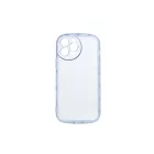 Lekerekített átlátszó TPU telefontok iPhone 14 Pro 6.1 colos YooUp Rounded Transparency kék