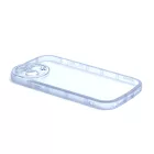 Lekerekített átlátszó TPU telefontok iPhone 14 Pro 6.1 colos YooUp Rounded Transparency kék