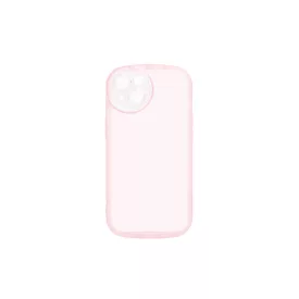   Lekerekített átlátszó TPU telefontok iPhone 14 Plus 6.7 colos YooUp Rounded Transparency pink